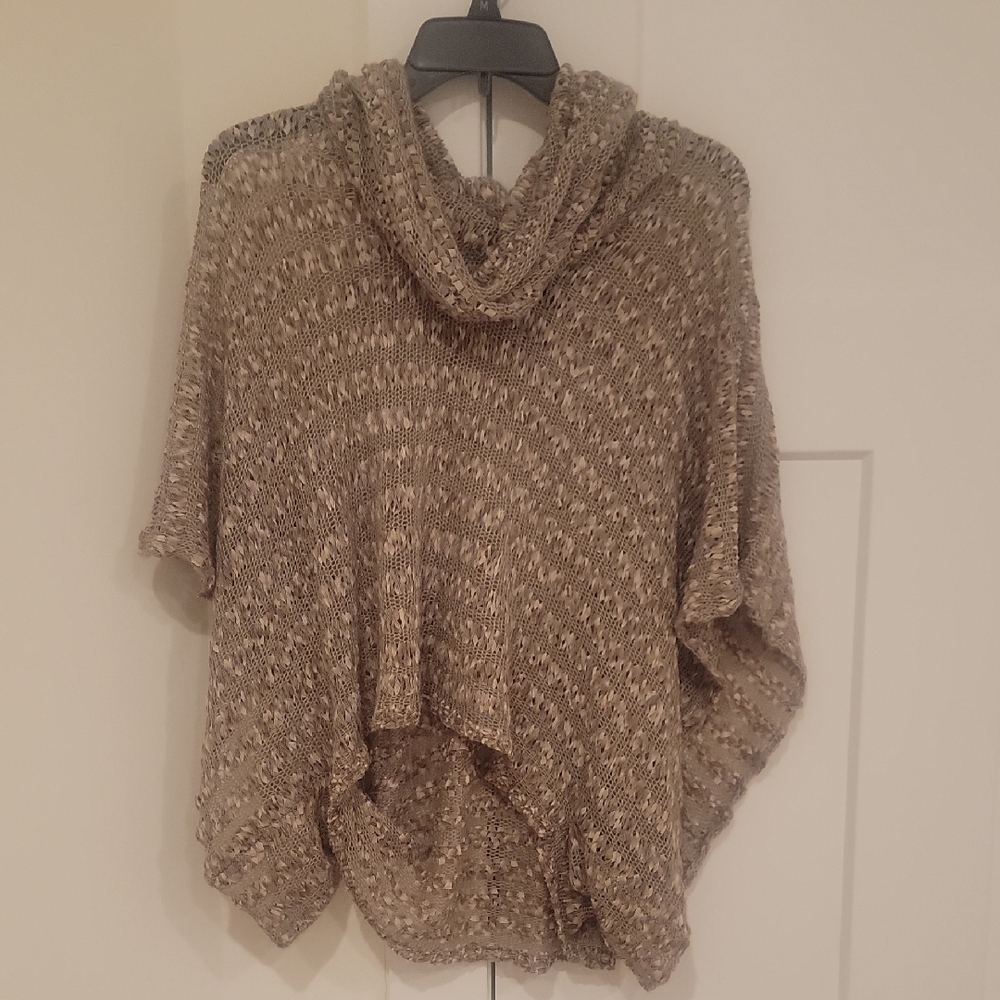 INC International Concepts Tan Cowl Neck Sweater